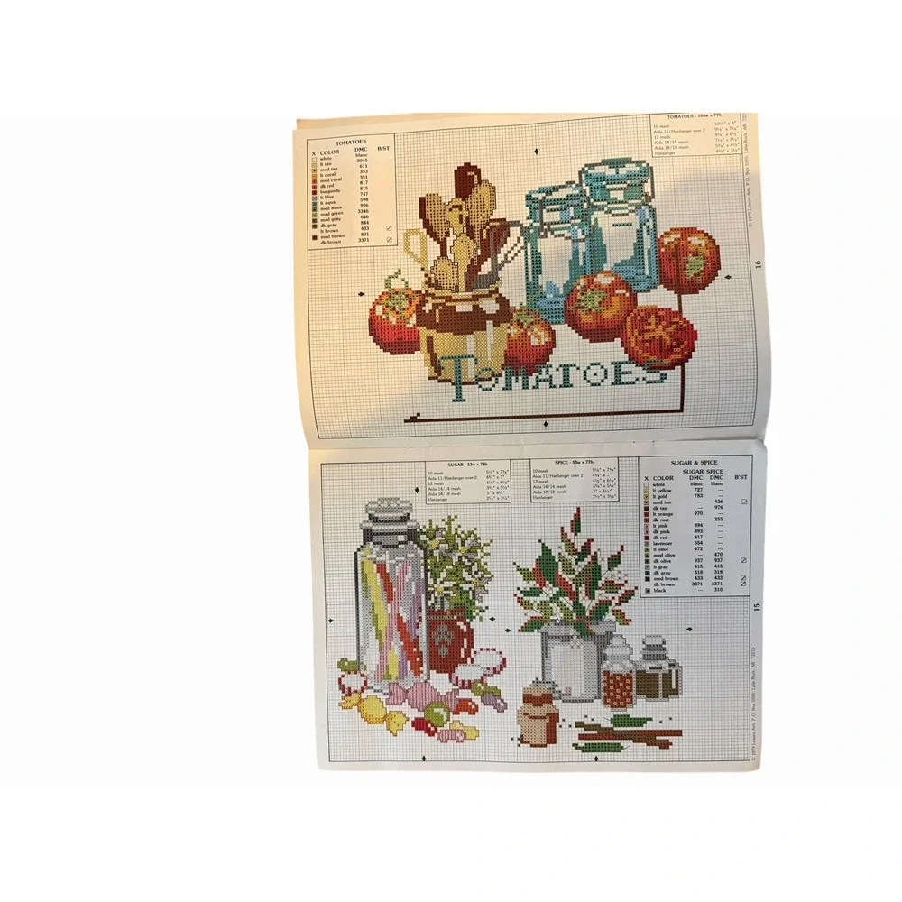 Cross Stitch Patterns Leisure Arts Viki Kitchen‎ Stitchin Cross  Booklets Lot 2